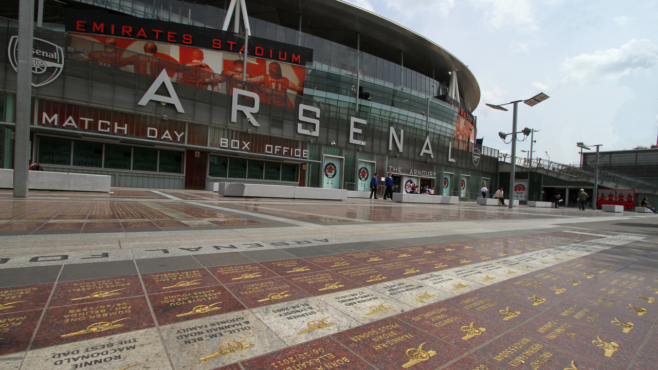 Arsenals Emirates Stadium i det nordlige London