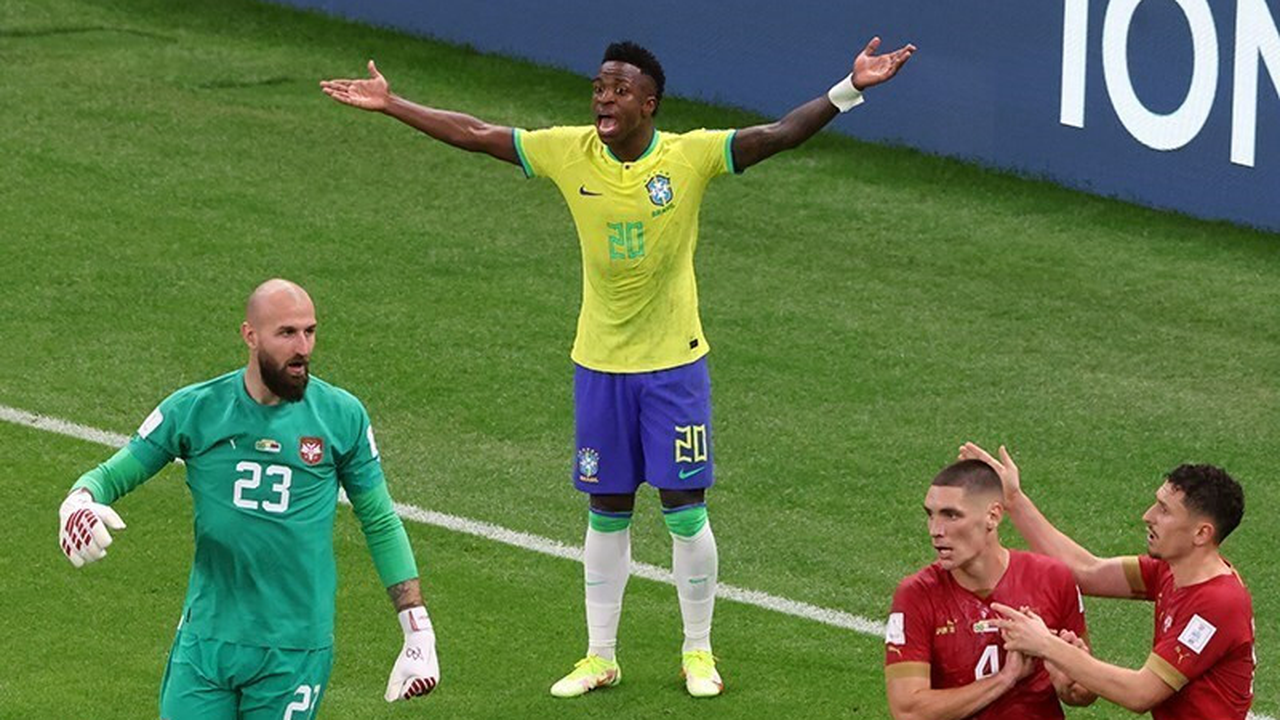 Vinicius Junior spiller for Brasilien