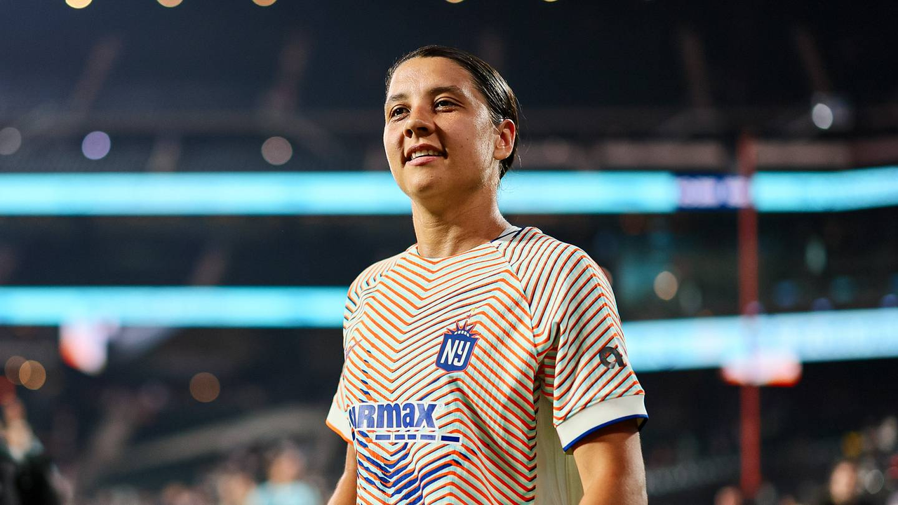 Sam Kerr optræder for Gotham i kampen mod Washington Spirit