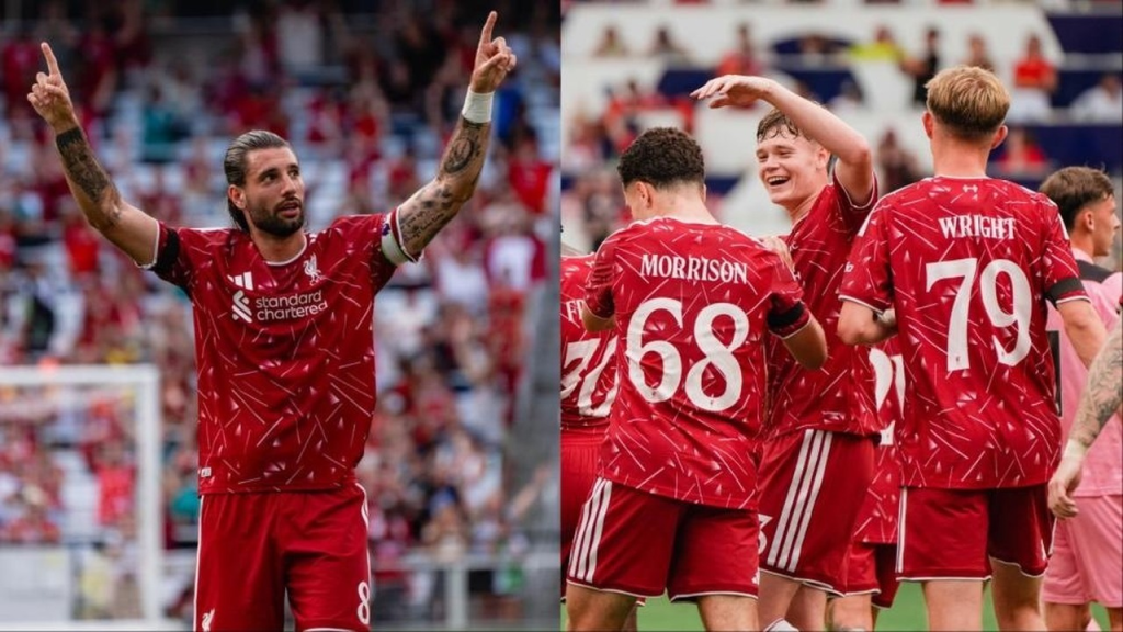 Liverpool scoort drie keer na rust om Sunderland te verslaan in Nashville