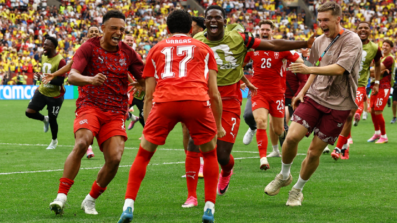 Schweiz slår Colombia på straffespark og møder Argentina