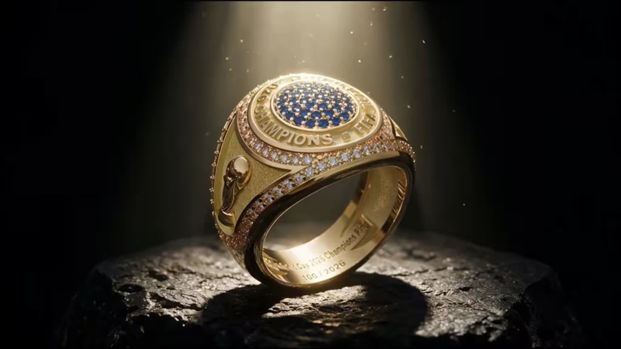 El anillo conmemorativo preparado para los campeones del Mundial 2026