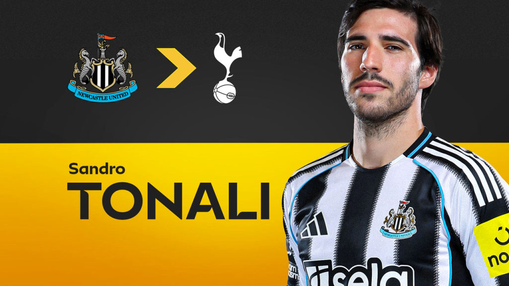 토트넘이 이적 기록을 깨고 Sandro Tonali 영입