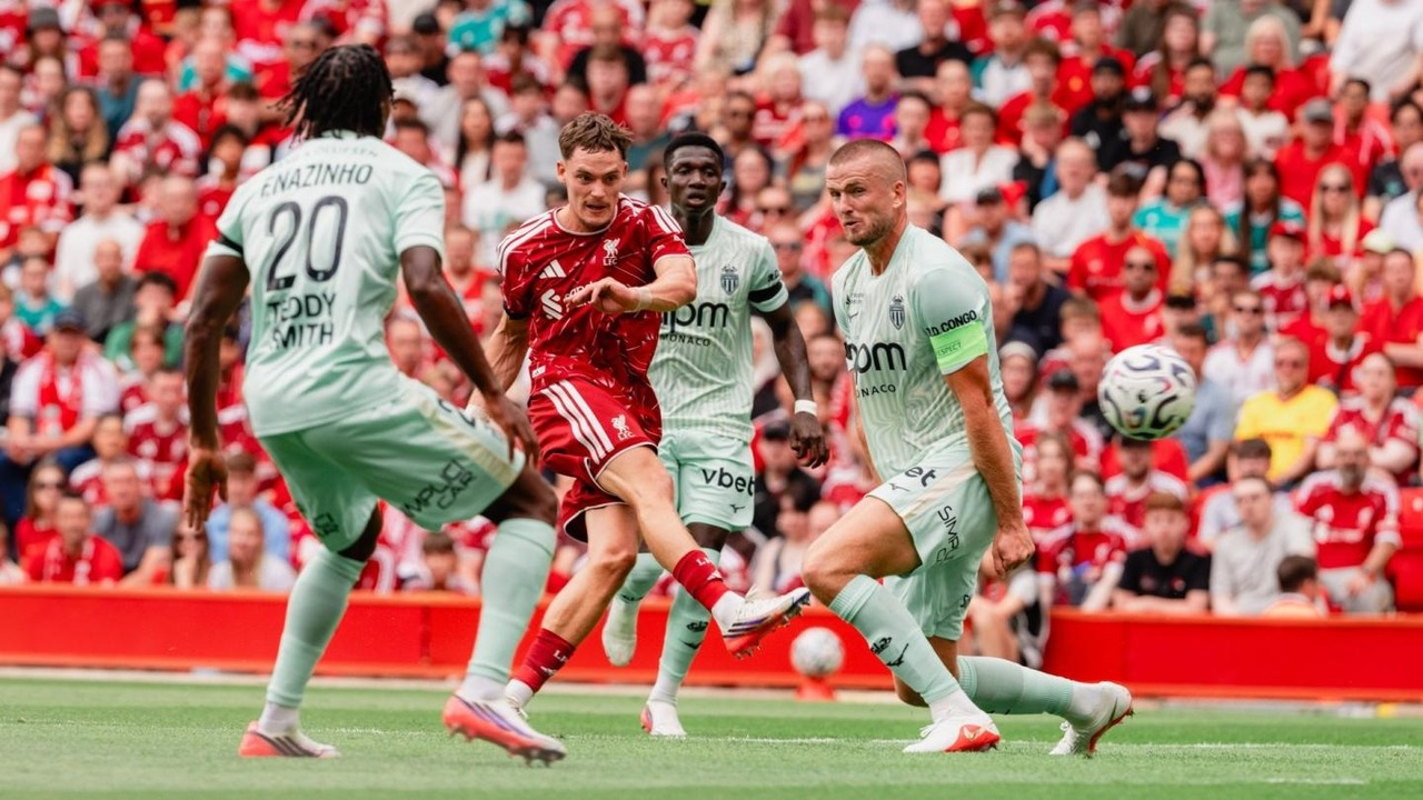 Monaco slo Liverpool 3-2 etter å ha ligget under med to mål på Anfield