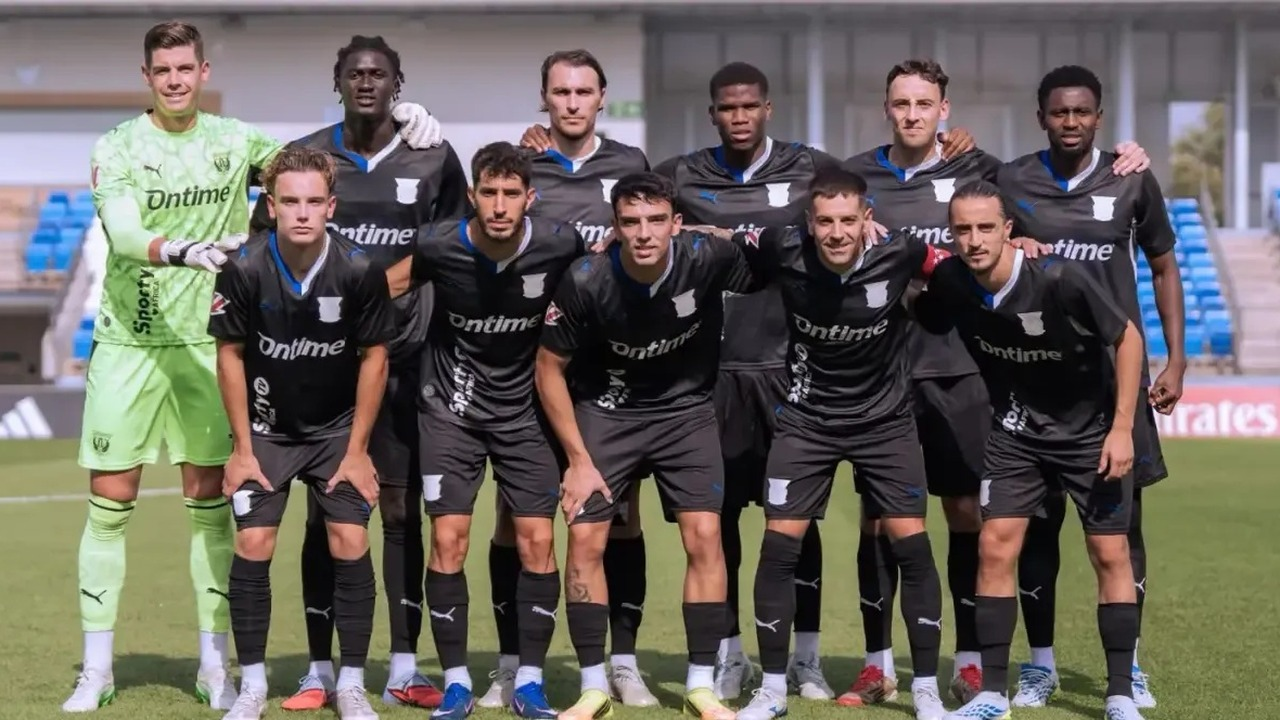 Leganes-spillere poserer før en kamp