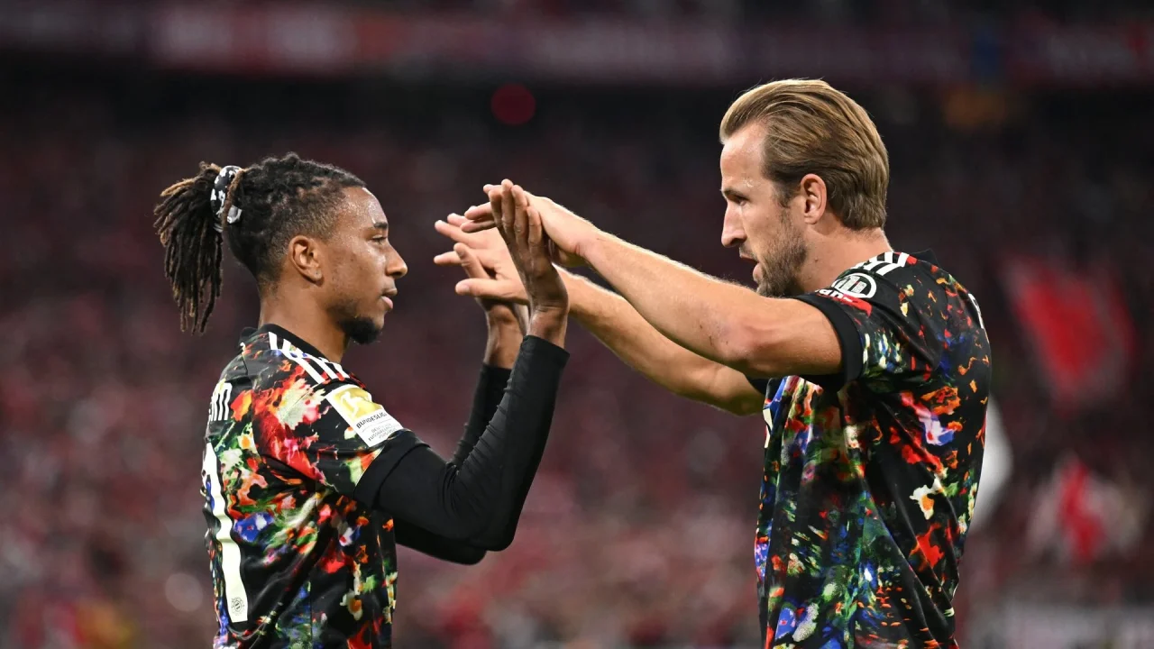 Bayern scorer syv mod Union, mens Kane når 100 Bundesliga-mål