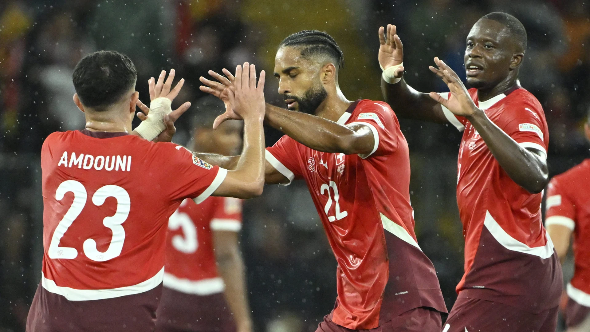 Amdouni scoort tweemaal terwijl Zwitserland met 3-0 wint in Noord-Macedonië