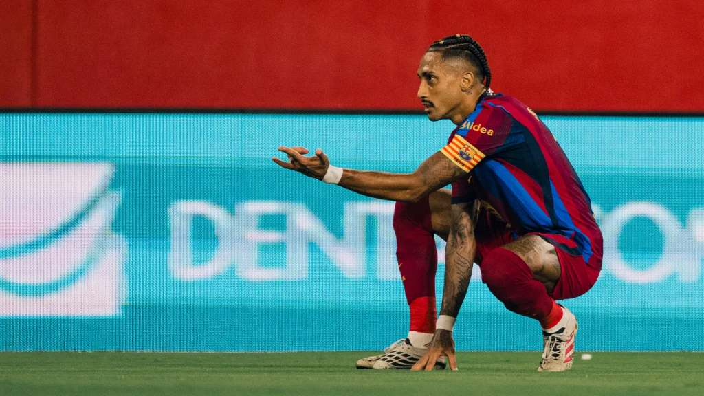 Raphinha’s hat-trick turns Barcelona’s early deficit into a 3-1 win at Sevilla