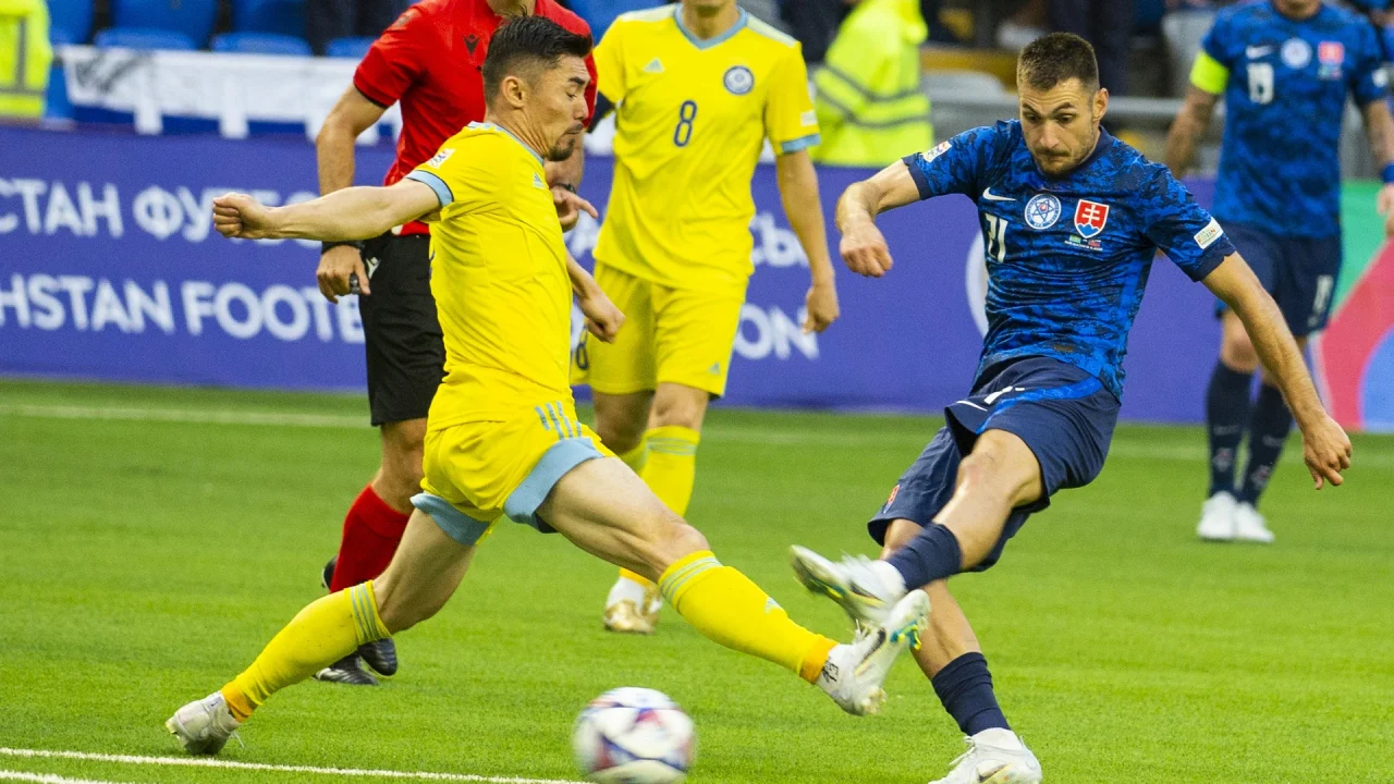 Slovakia preserve a perfect start with a 2-1 victory over Kazakhstan